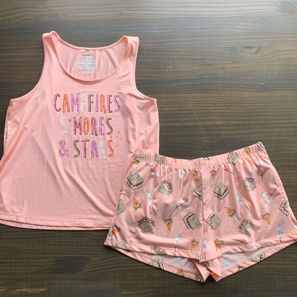 JOYSPUN Soft Pink Pajama 2 Piece Set